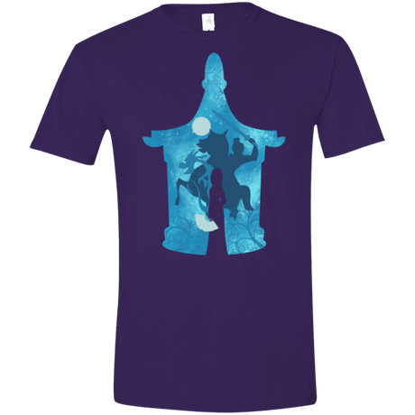 T-Shirts Purple / S Chinese Portrait Men's Semi-Fitted Softstyle