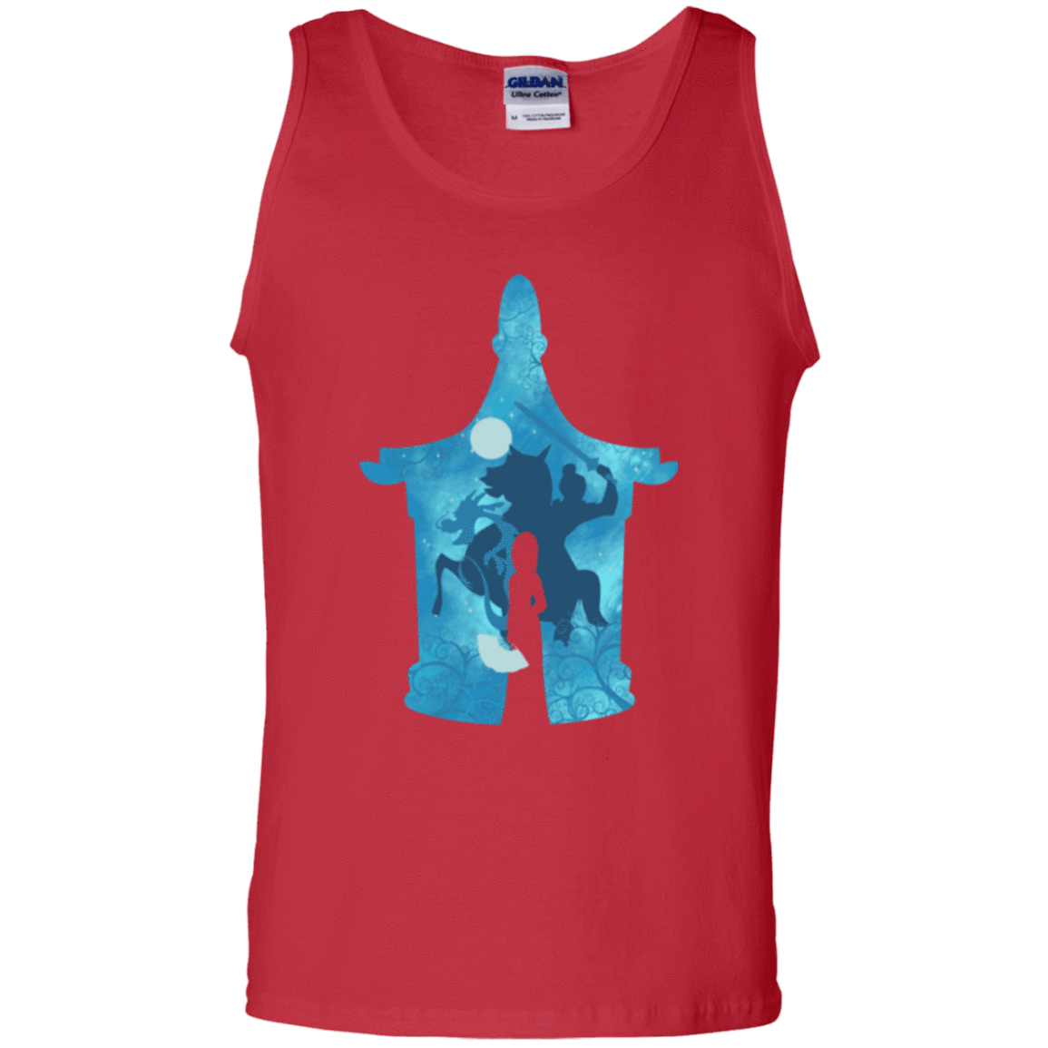 T-Shirts Red / S Chinese Portrait Men's Tank Top