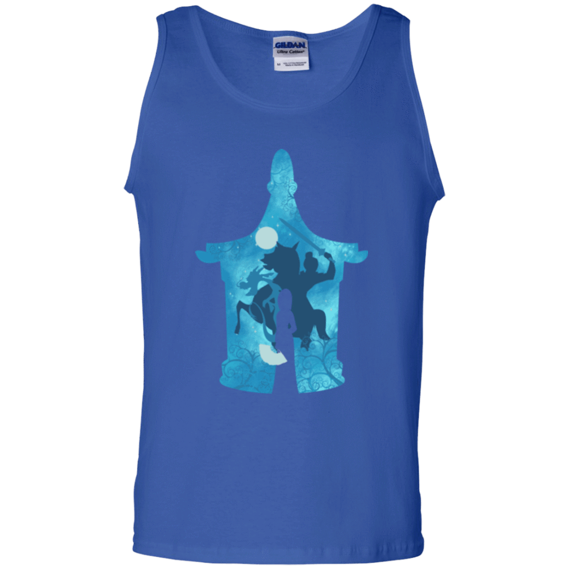 T-Shirts Royal / S Chinese Portrait Men's Tank Top