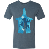 T-Shirts Indigo / S Chinese Portrait Men's Triblend T-Shirt
