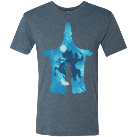 T-Shirts Indigo / S Chinese Portrait Men's Triblend T-Shirt