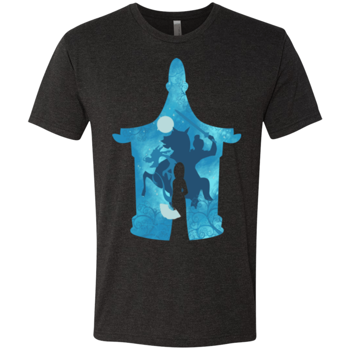 T-Shirts Vintage Black / S Chinese Portrait Men's Triblend T-Shirt