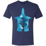 T-Shirts Vintage Navy / S Chinese Portrait Men's Triblend T-Shirt