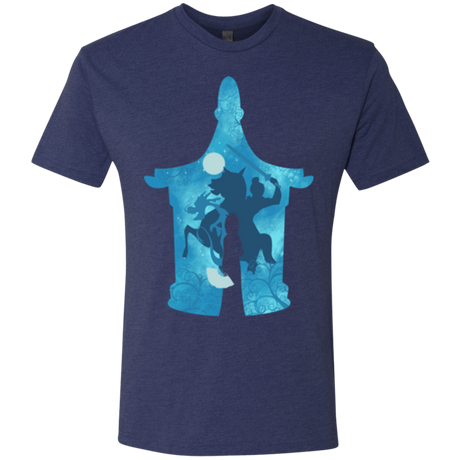 T-Shirts Vintage Navy / S Chinese Portrait Men's Triblend T-Shirt