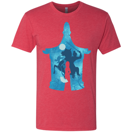 T-Shirts Vintage Red / S Chinese Portrait Men's Triblend T-Shirt