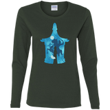 T-Shirts Forest / S Chinese Portrait Women's Long Sleeve T-Shirt