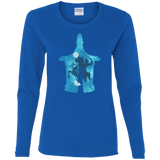 T-Shirts Royal / S Chinese Portrait Women's Long Sleeve T-Shirt
