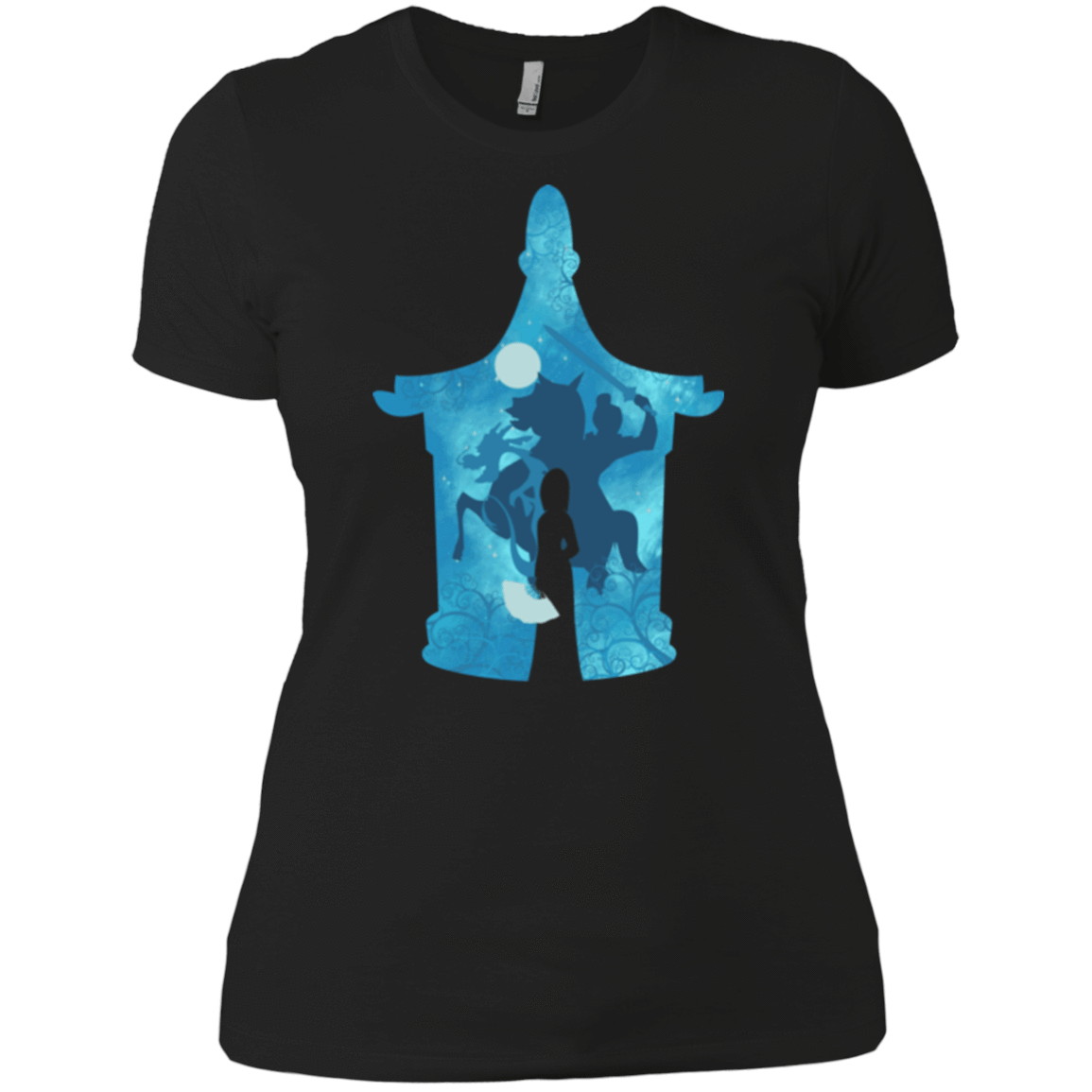 T-Shirts Black / X-Small Chinese Portrait Women's Premium T-Shirt