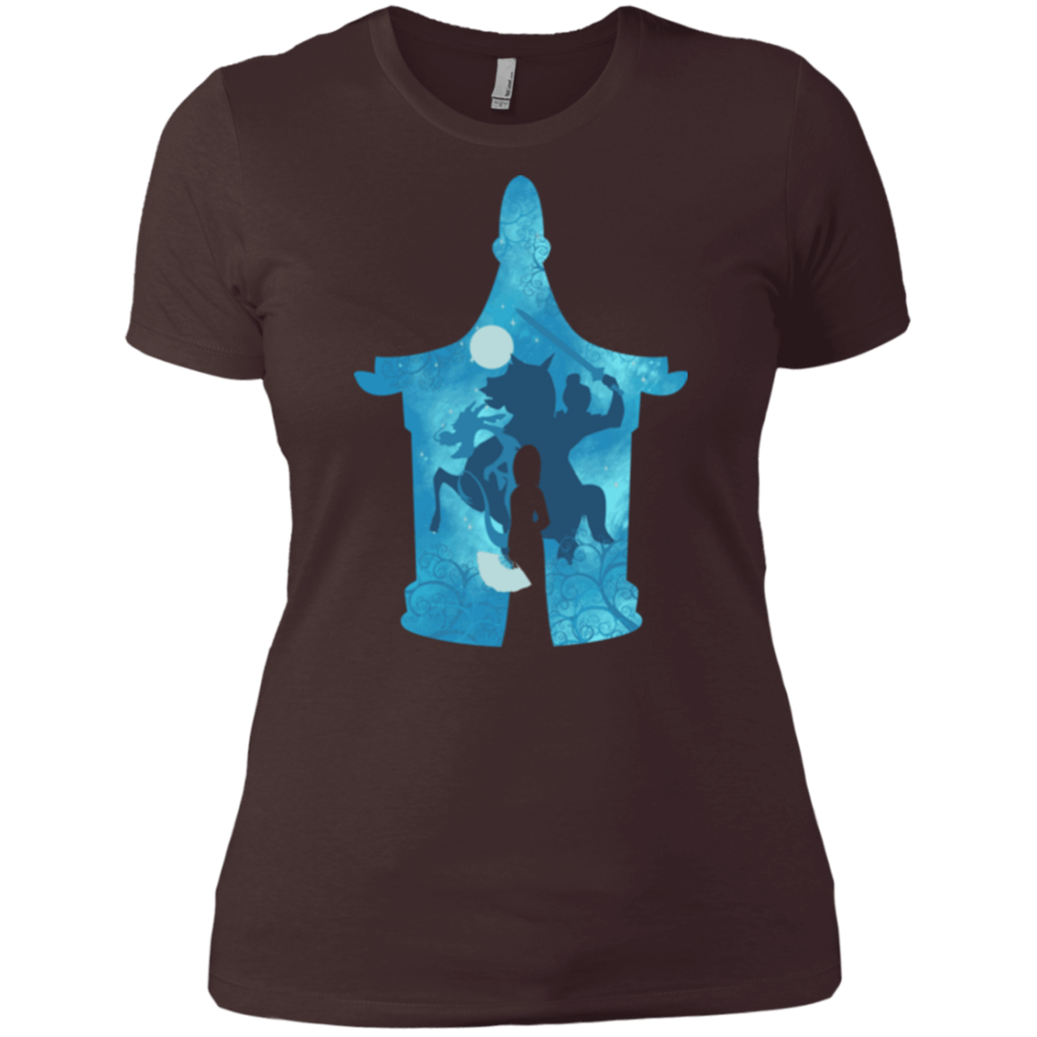 T-Shirts Dark Chocolate / X-Small Chinese Portrait Women's Premium T-Shirt