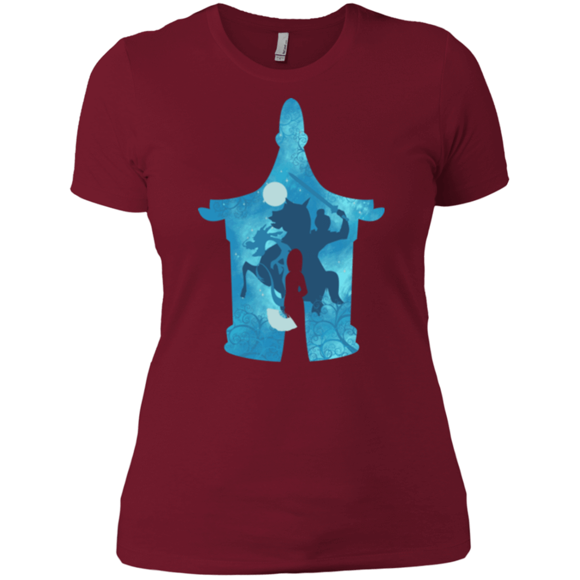 T-Shirts Scarlet / X-Small Chinese Portrait Women's Premium T-Shirt