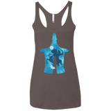 T-Shirts Macchiato / X-Small Chinese Portrait Women's Triblend Racerback Tank