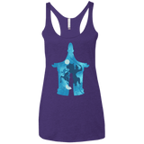 T-Shirts Purple Rush / X-Small Chinese Portrait Women's Triblend Racerback Tank