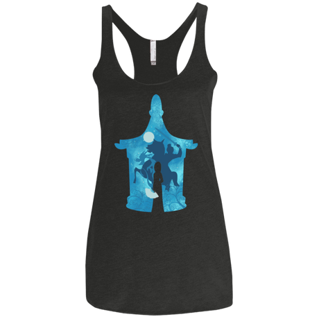 T-Shirts Vintage Black / X-Small Chinese Portrait Women's Triblend Racerback Tank