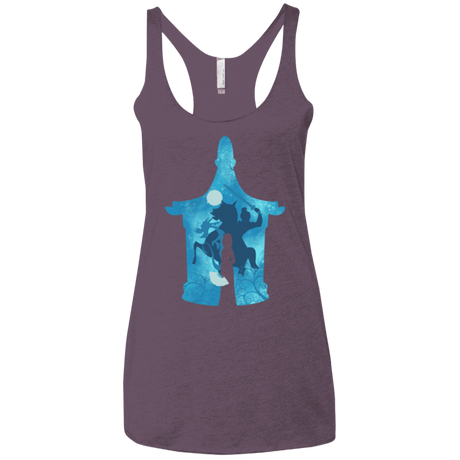 T-Shirts Vintage Purple / X-Small Chinese Portrait Women's Triblend Racerback Tank