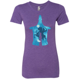 T-Shirts Purple Rush / S Chinese Portrait Women's Triblend T-Shirt