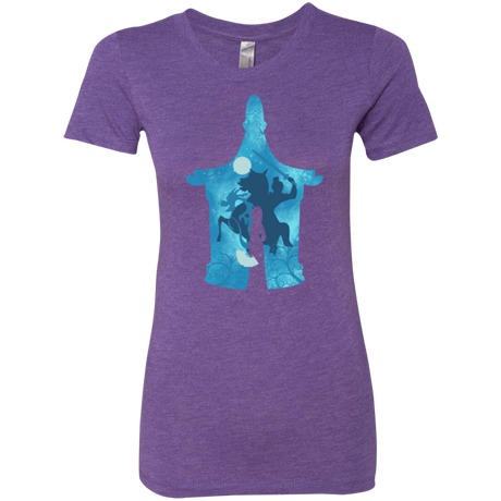 T-Shirts Purple Rush / S Chinese Portrait Women's Triblend T-Shirt