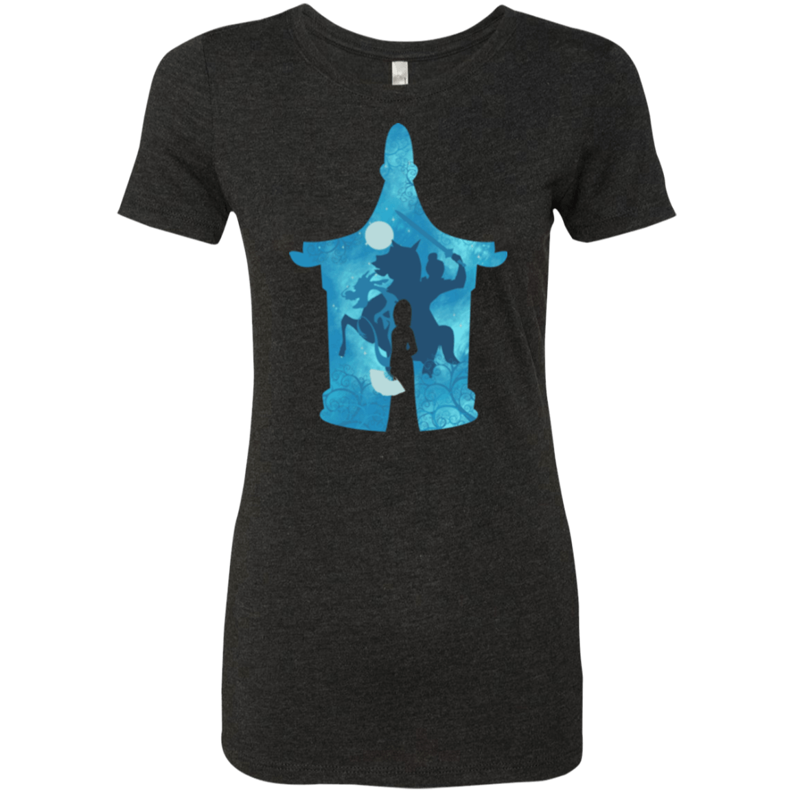 T-Shirts Vintage Black / S Chinese Portrait Women's Triblend T-Shirt
