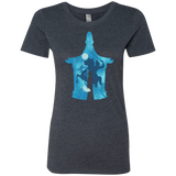 T-Shirts Vintage Navy / S Chinese Portrait Women's Triblend T-Shirt