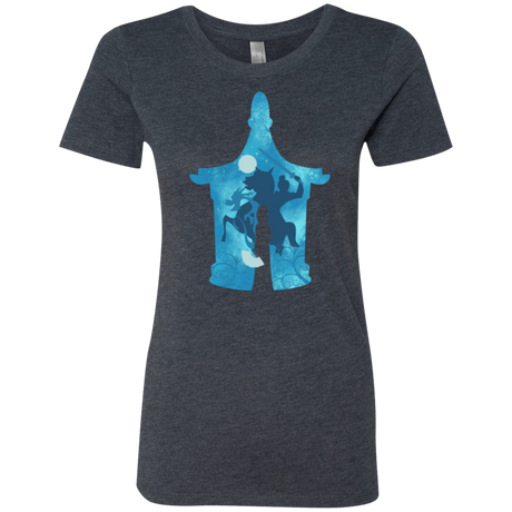 T-Shirts Vintage Navy / S Chinese Portrait Women's Triblend T-Shirt