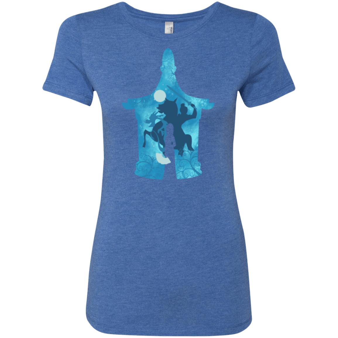 T-Shirts Vintage Royal / S Chinese Portrait Women's Triblend T-Shirt