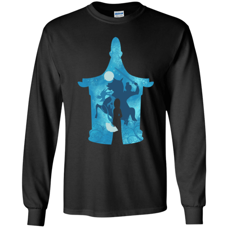 T-Shirts Black / YS Chinese Portrait Youth Long Sleeve T-Shirt