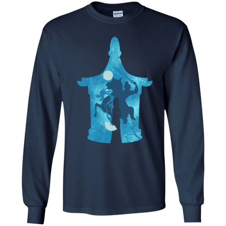 T-Shirts Navy / YS Chinese Portrait Youth Long Sleeve T-Shirt