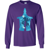 T-Shirts Purple / YS Chinese Portrait Youth Long Sleeve T-Shirt