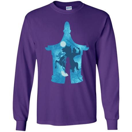 T-Shirts Purple / YS Chinese Portrait Youth Long Sleeve T-Shirt