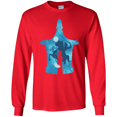 T-Shirts Red / YS Chinese Portrait Youth Long Sleeve T-Shirt