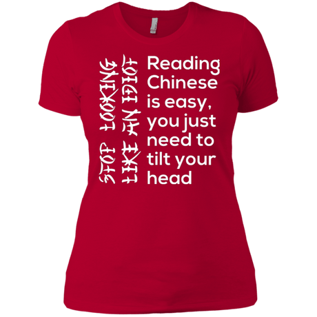 T-Shirts Red / X-Small Chinese Women's Premium T-Shirt
