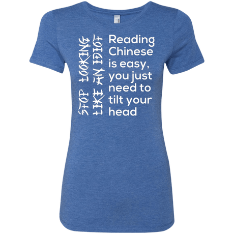 T-Shirts Vintage Royal / Small Chinese Women's Triblend T-Shirt