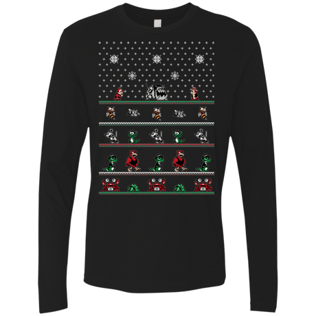 T-Shirts Black / Small Chip n Dale Christmas Rangers Men's Premium Long Sleeve