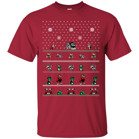 T-Shirts Cardinal / Small Chip n Dale Christmas Rangers T-Shirt