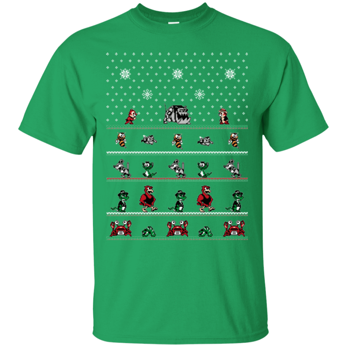 T-Shirts Irish Green / Small Chip n Dale Christmas Rangers T-Shirt