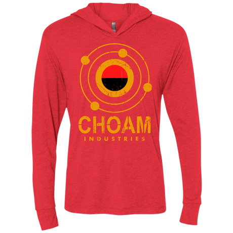 T-Shirts Vintage Red / X-Small Choam Triblend Long Sleeve Hoodie Tee