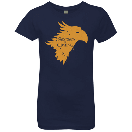T-Shirts Midnight Navy / YXS Chocobo is Coming Girls Premium T-Shirt