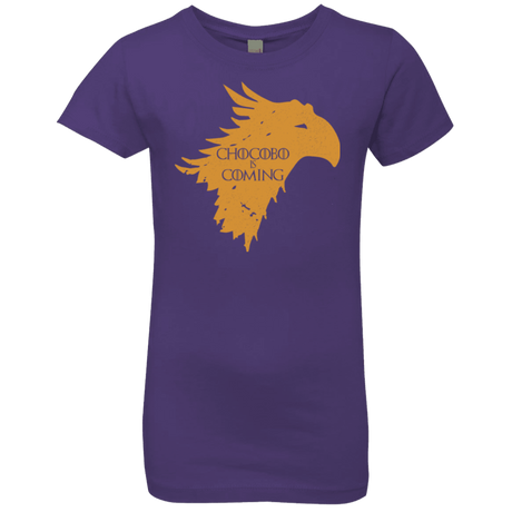 T-Shirts Purple Rush / YXS Chocobo is Coming Girls Premium T-Shirt
