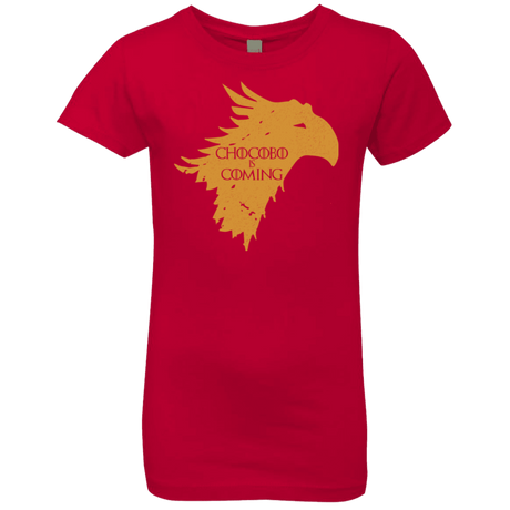 T-Shirts Red / YXS Chocobo is Coming Girls Premium T-Shirt