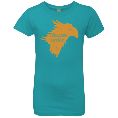 T-Shirts Tahiti Blue / YXS Chocobo is Coming Girls Premium T-Shirt
