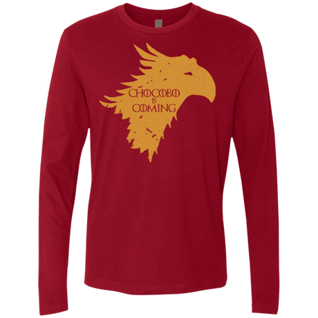 T-Shirts Cardinal / Small Chocobo is Coming Men's Premium Long Sleeve