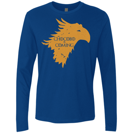 T-Shirts Royal / Small Chocobo is Coming Men's Premium Long Sleeve