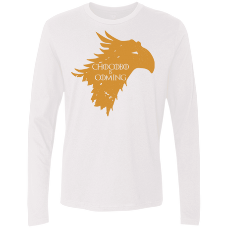 T-Shirts White / Small Chocobo is Coming Men's Premium Long Sleeve