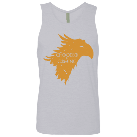 T-Shirts Heather Grey / Small Chocobo is Coming Men's Premium Tank Top