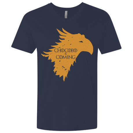T-Shirts Midnight Navy / X-Small Chocobo is Coming Men's Premium V-Neck