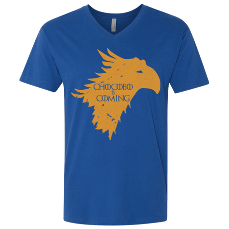 T-Shirts Royal / X-Small Chocobo is Coming Men's Premium V-Neck