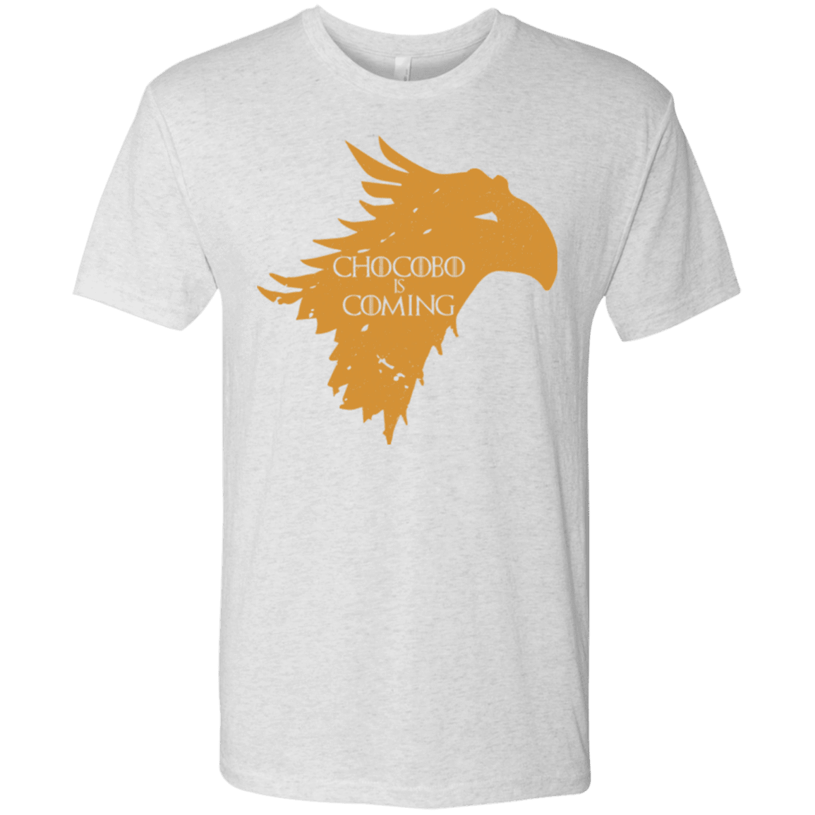 T-Shirts Heather White / Small Chocobo is Coming Men's Triblend T-Shirt