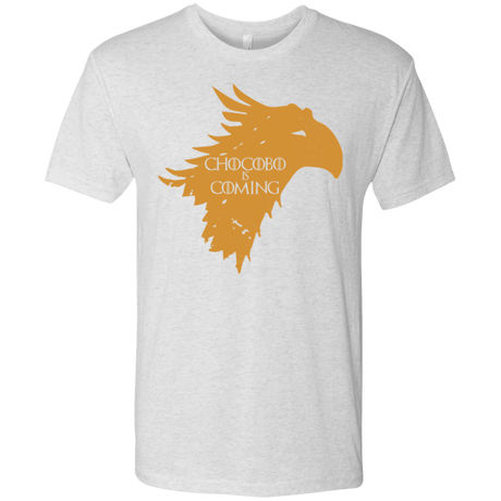 T-Shirts Heather White / Small Chocobo is Coming Men's Triblend T-Shirt