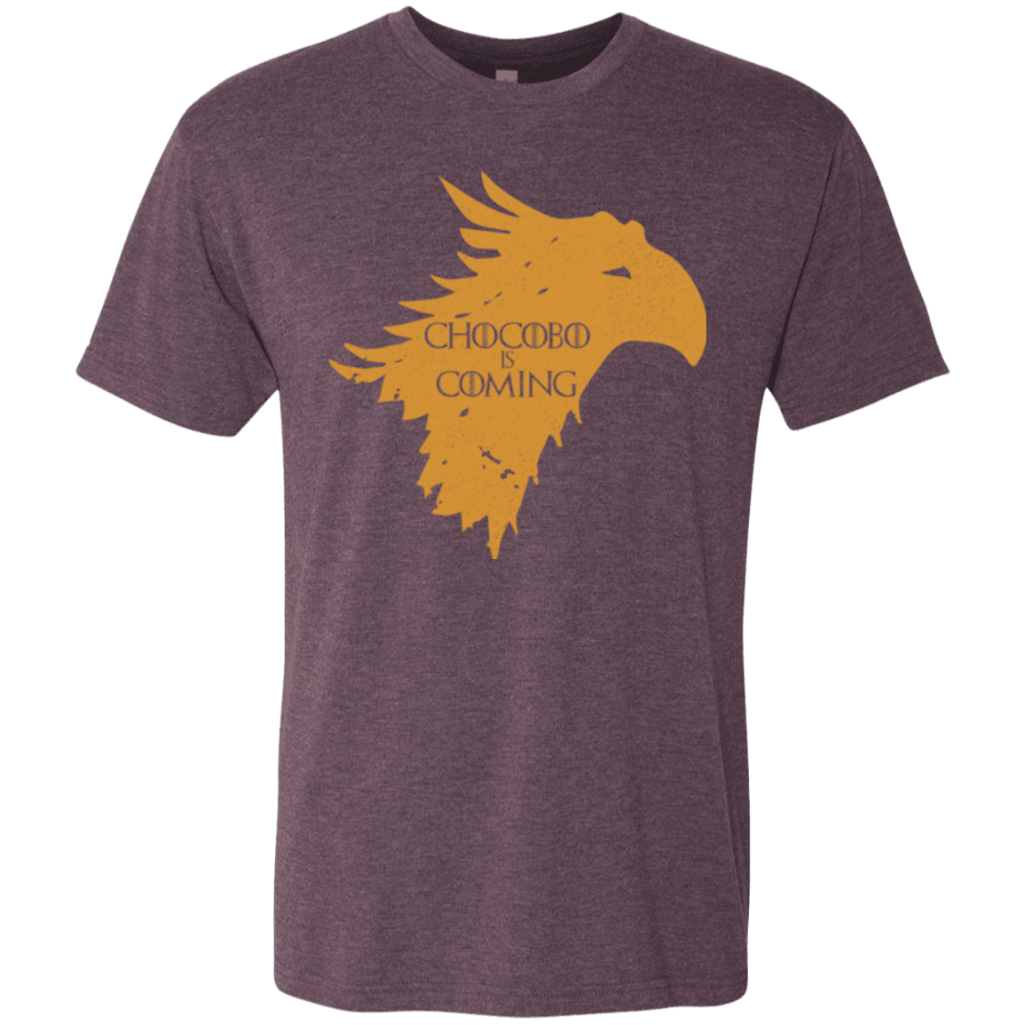T-Shirts Vintage Purple / Small Chocobo is Coming Men's Triblend T-Shirt