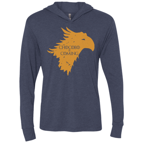 T-Shirts Vintage Navy / X-Small Chocobo is Coming Triblend Long Sleeve Hoodie Tee