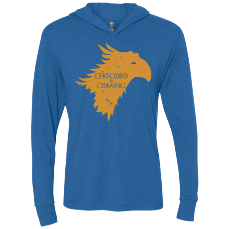 T-Shirts Vintage Royal / X-Small Chocobo is Coming Triblend Long Sleeve Hoodie Tee